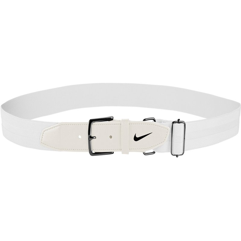 Nike Adults' Baseball Belt 3.0 White/Black - Belts/Hats/Ref Apparel at Academy Sports