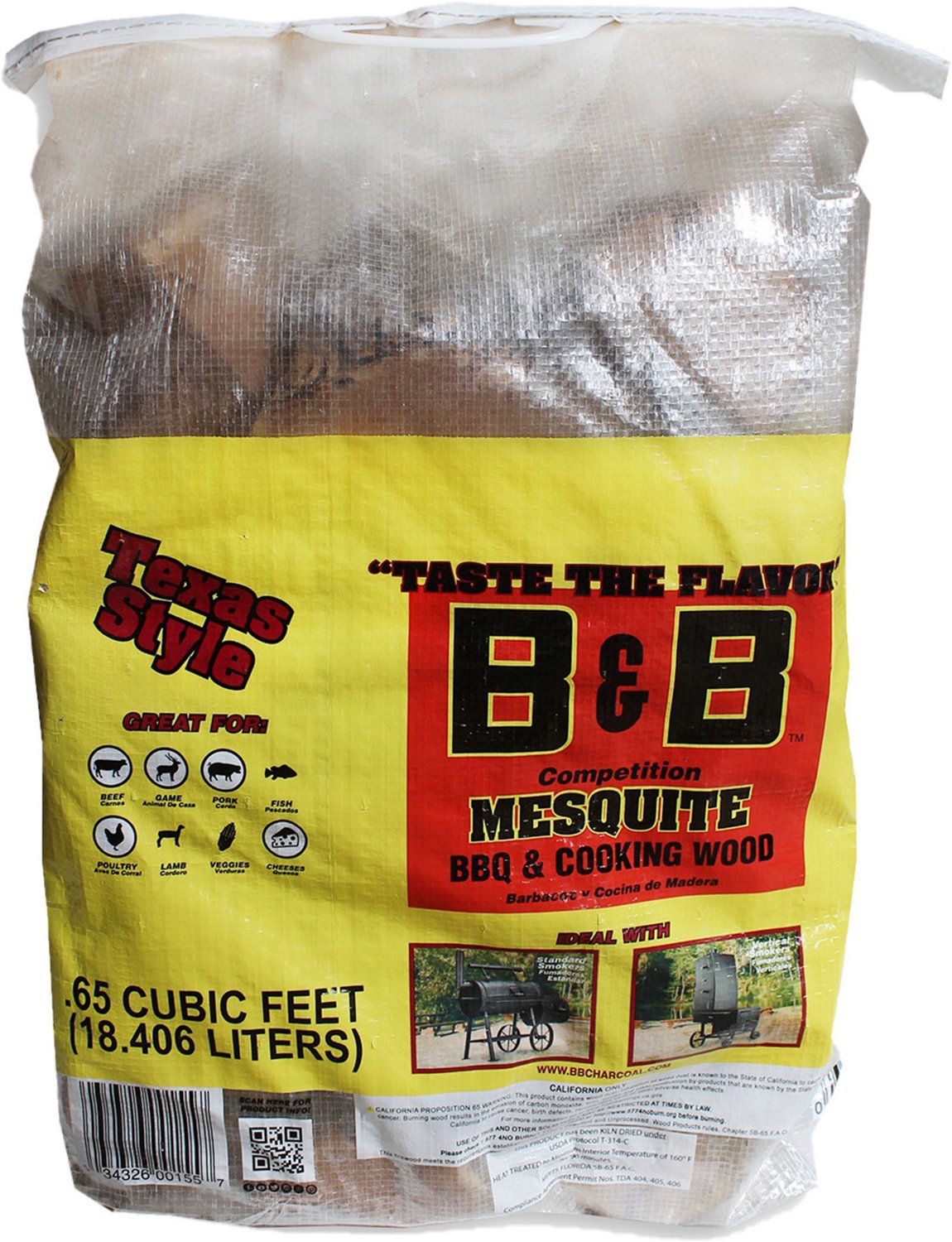 B&B .65 Cu Ft Mesquite Cooking Wood | Academy