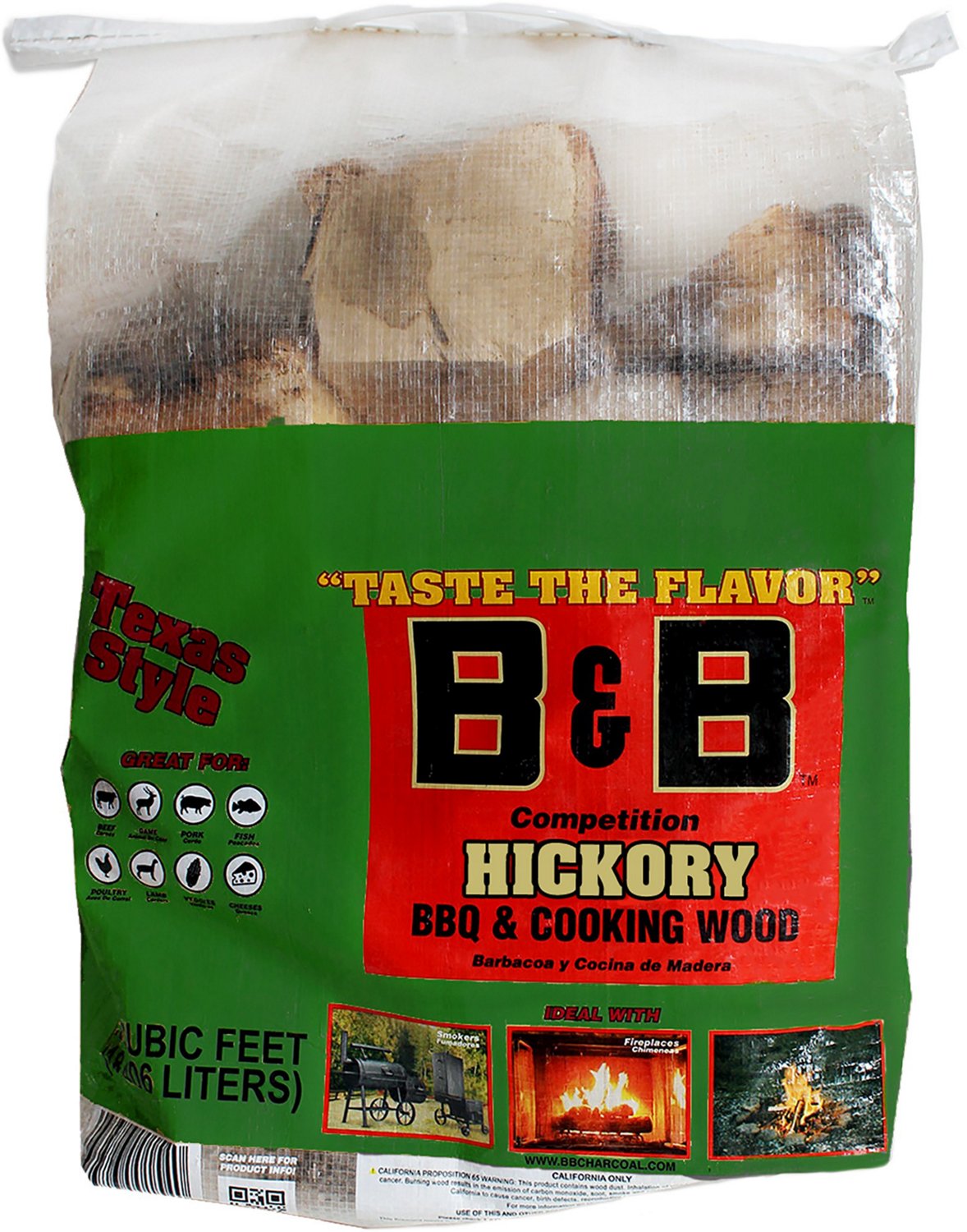 B&B .65 Cu Ft Hickory Cooking Wood | Academy