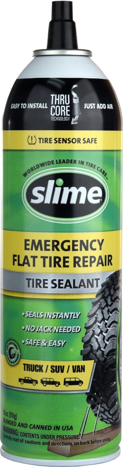 Slime Thru-Core Emergency Flat Tire Sealant: Car/Trailer, Seals Tire  Instantly, Safe & Easy to Use, 14 oz. 60186 - Advance Auto Parts