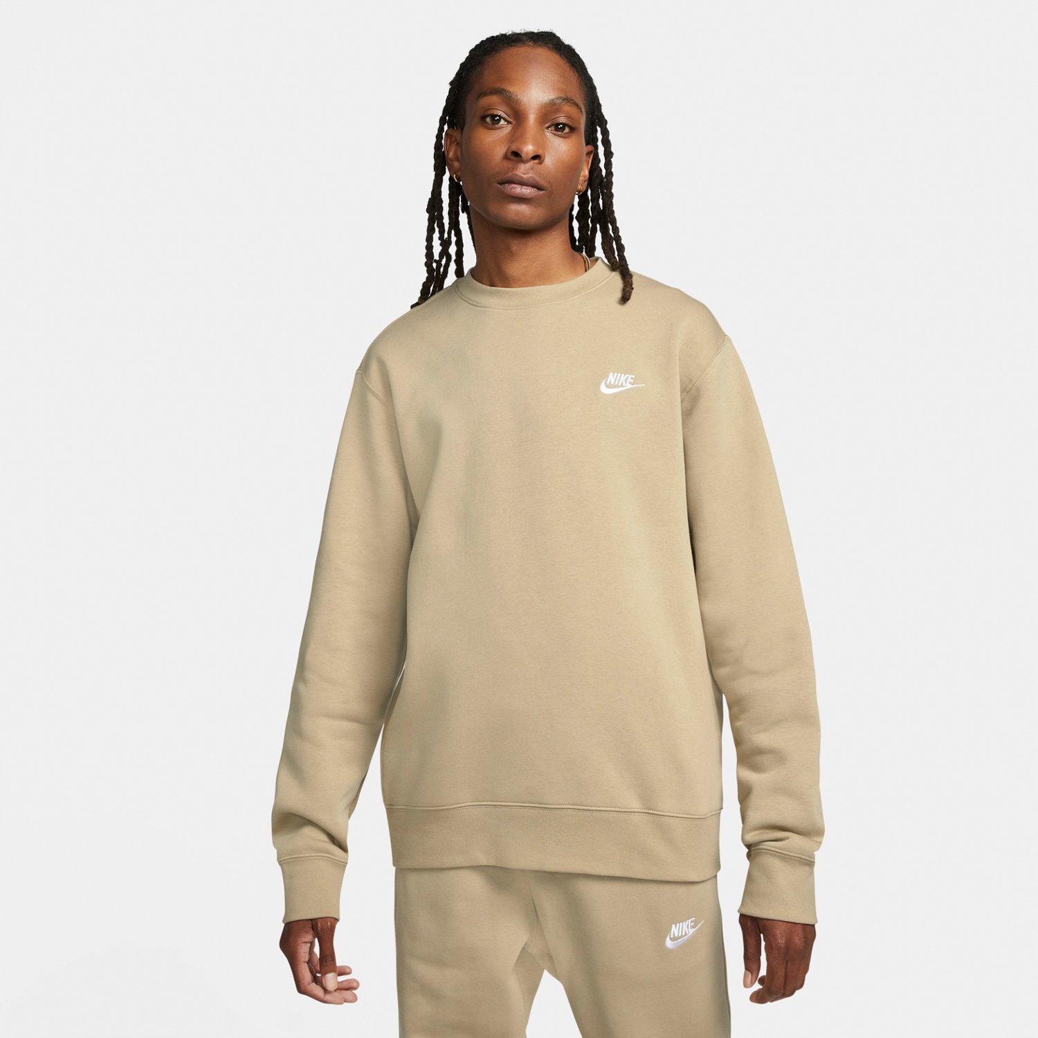 nike men's sportswear club fleece crew pullover