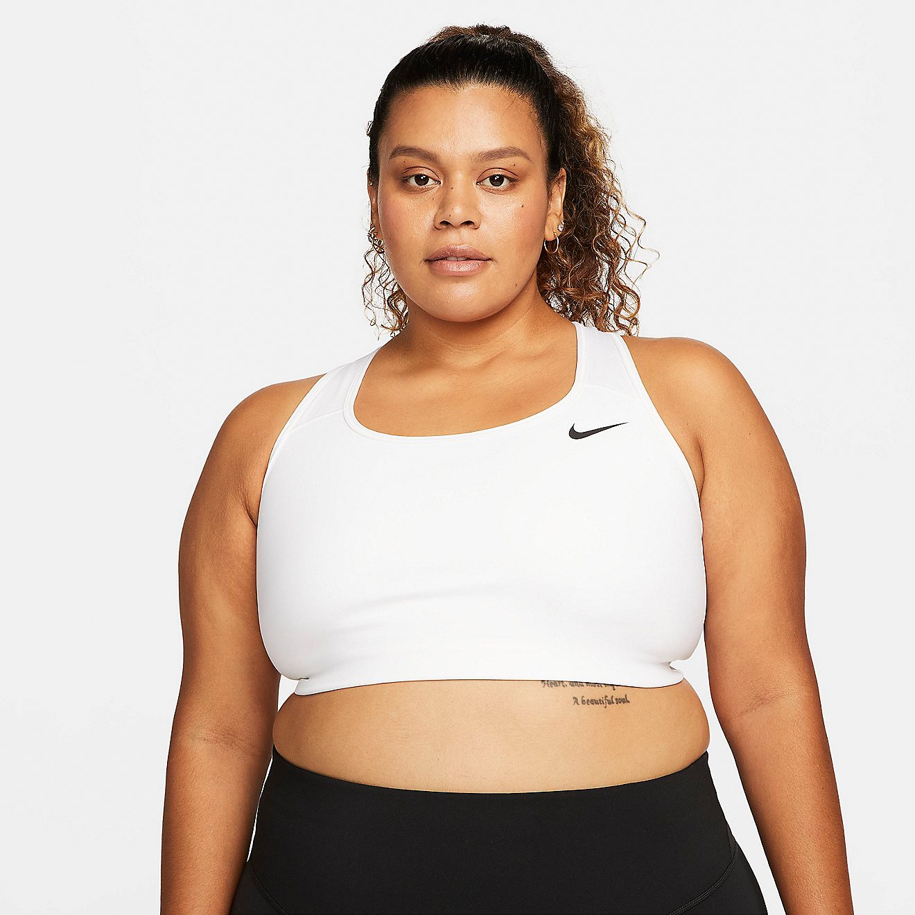 Nike Women’s Plus Size Swoosh Non-Padded Sports Bra                                                                            - view number 1