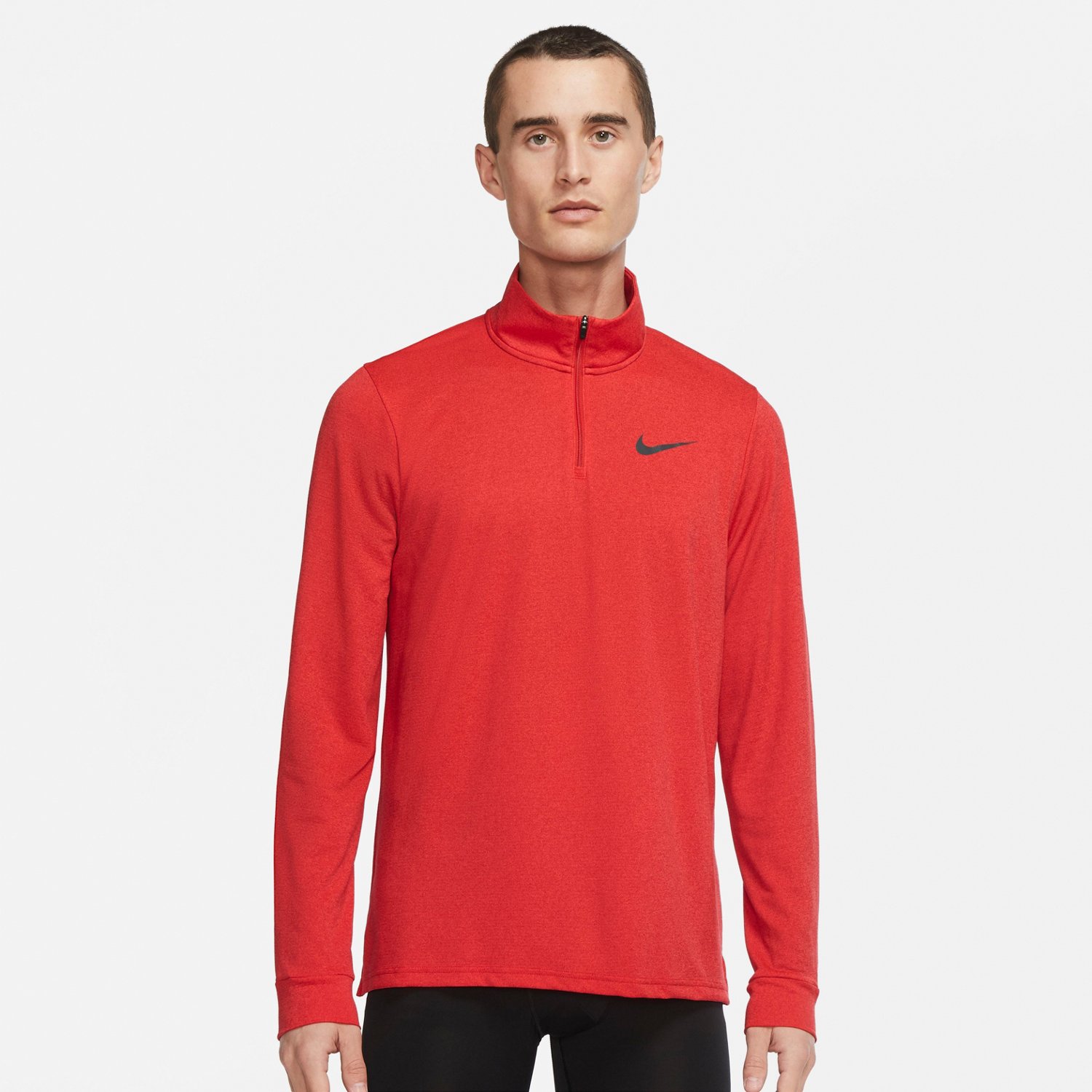 mens zip running top