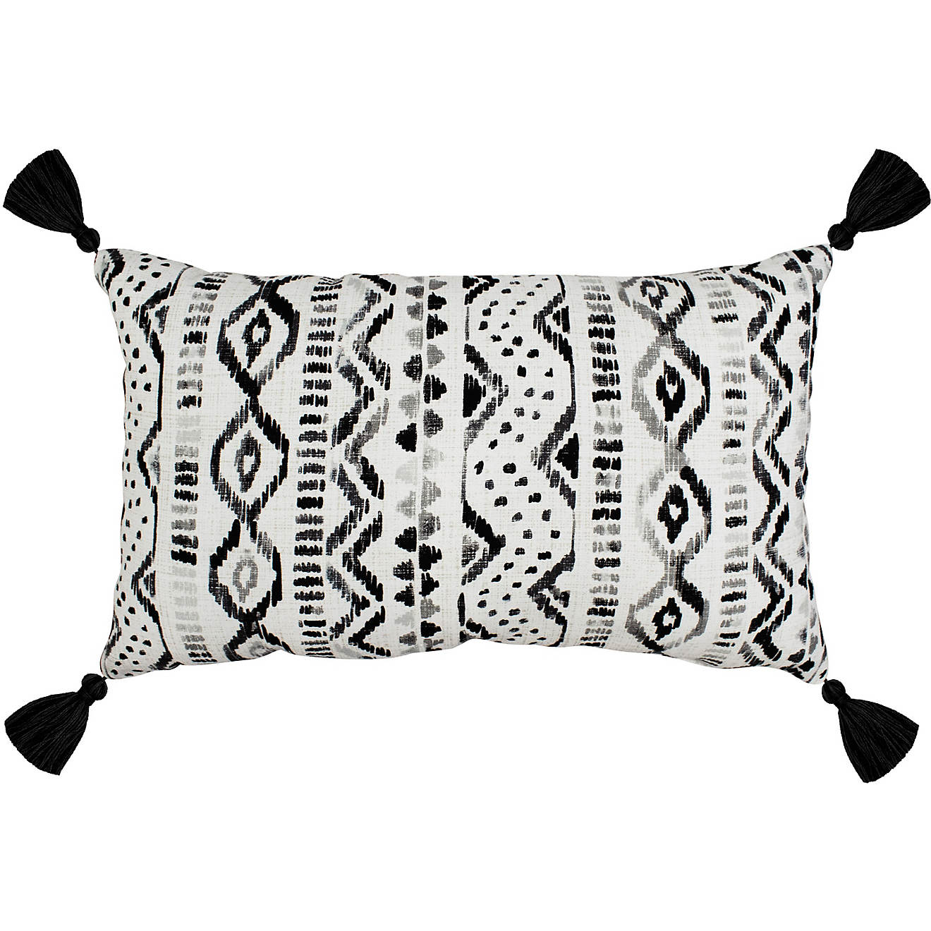 Mosaic Nomad Tassel Trim Lumbar Patio Pillow                                                                                     - view number 1