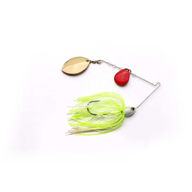 H2O XPRESS Tandem Turtle Blade Spinnerbait Chartreuse/White, 3/8 Oz - Frsh Water Wire Baits at Academy Sports