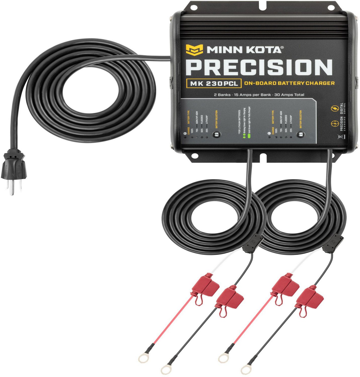 Minn Kota MK-230 PCL 2 Bank 15 Amp On-Board Precision Charger                                                                    - view number 5