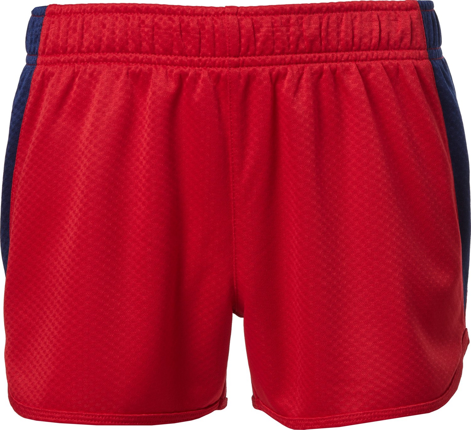 BCG Girls' Colorblock Honeycomb Shorts 3 in