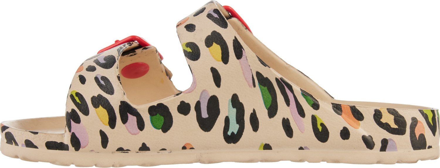 O'Rageous Girls' 2-Buckle Cheetah Slides - view number 2