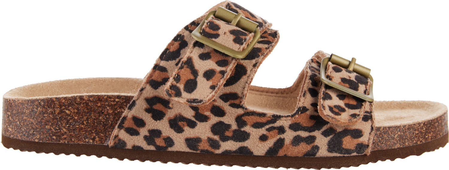 O Rageous Women s Cheetah Footbed Sandals Academy