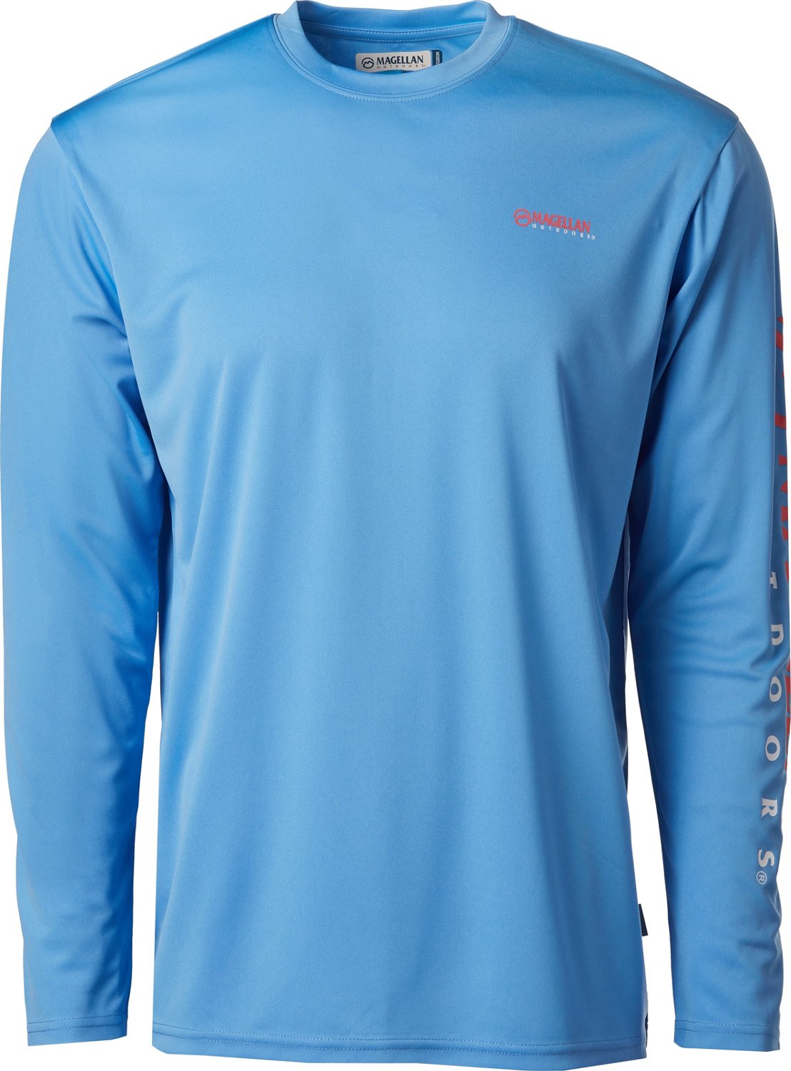 Magellan Outdoors Men's Casting Crew Long Sleeve Fishing Shirt Academy