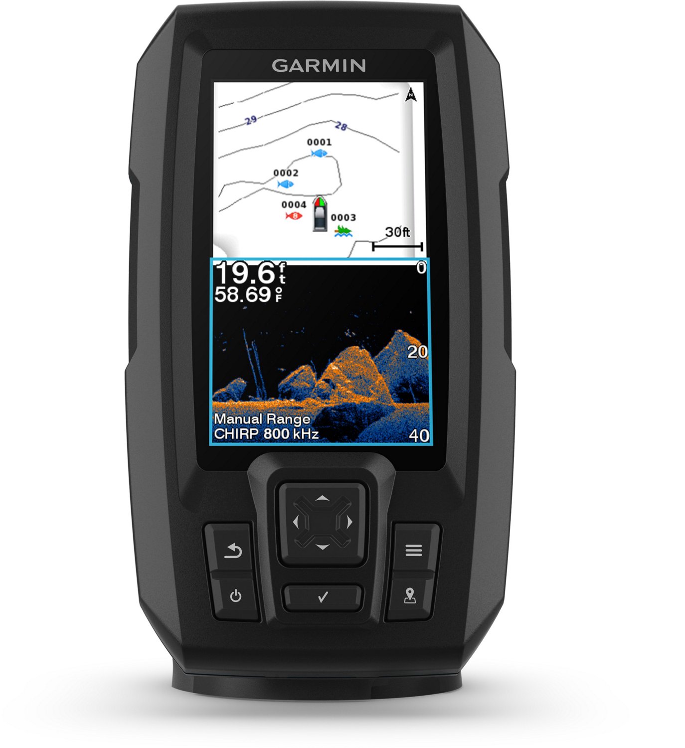 Garmin STRIKER Vivid 4cv Fishfinder w/ GT20-TM Transducer | Academy