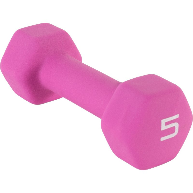 CAP Barbell Neoprene Dumbbell Purple Bright, 5 Lbs - Free Weights/Bulk at Academy Sports