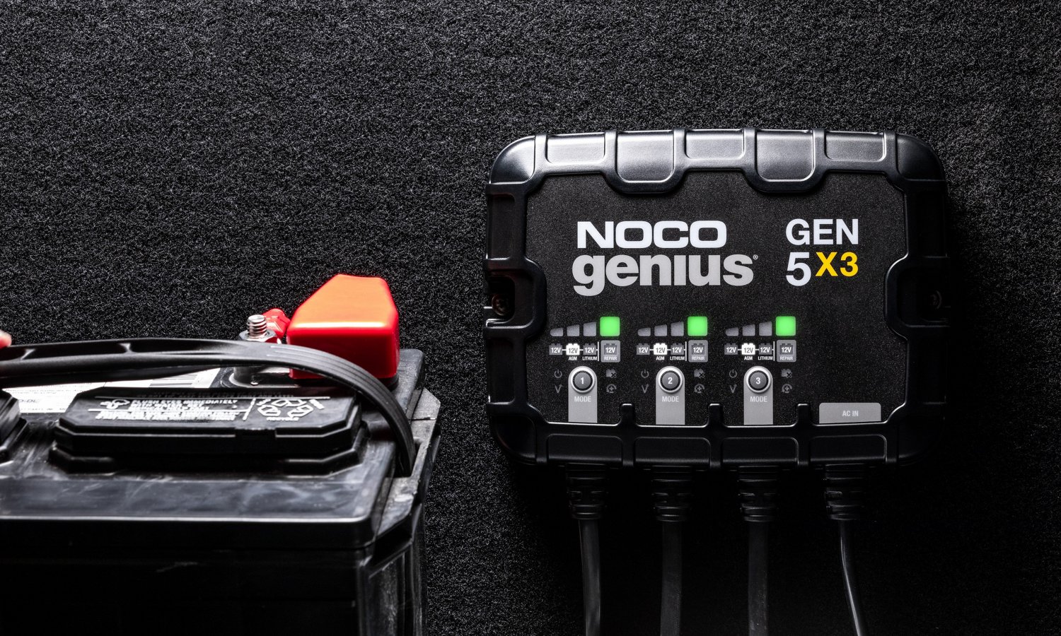 NOCO 3-Bank 15-Amp OnBoard Battery Charger | Academy