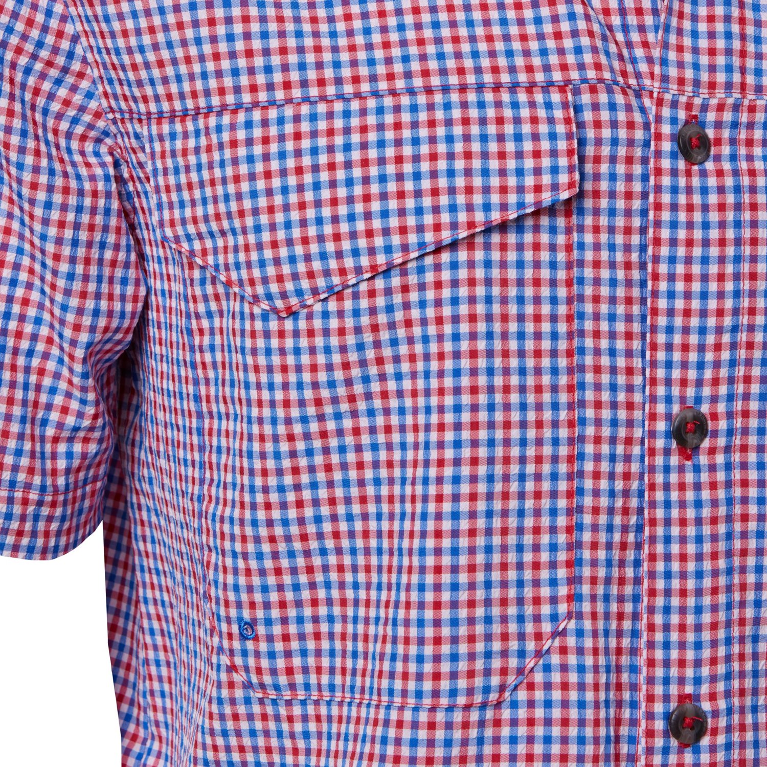 Magellan Outdoors Men's Southern Summer Seersucker Plaid Short Sleeve Shirt - view number 4