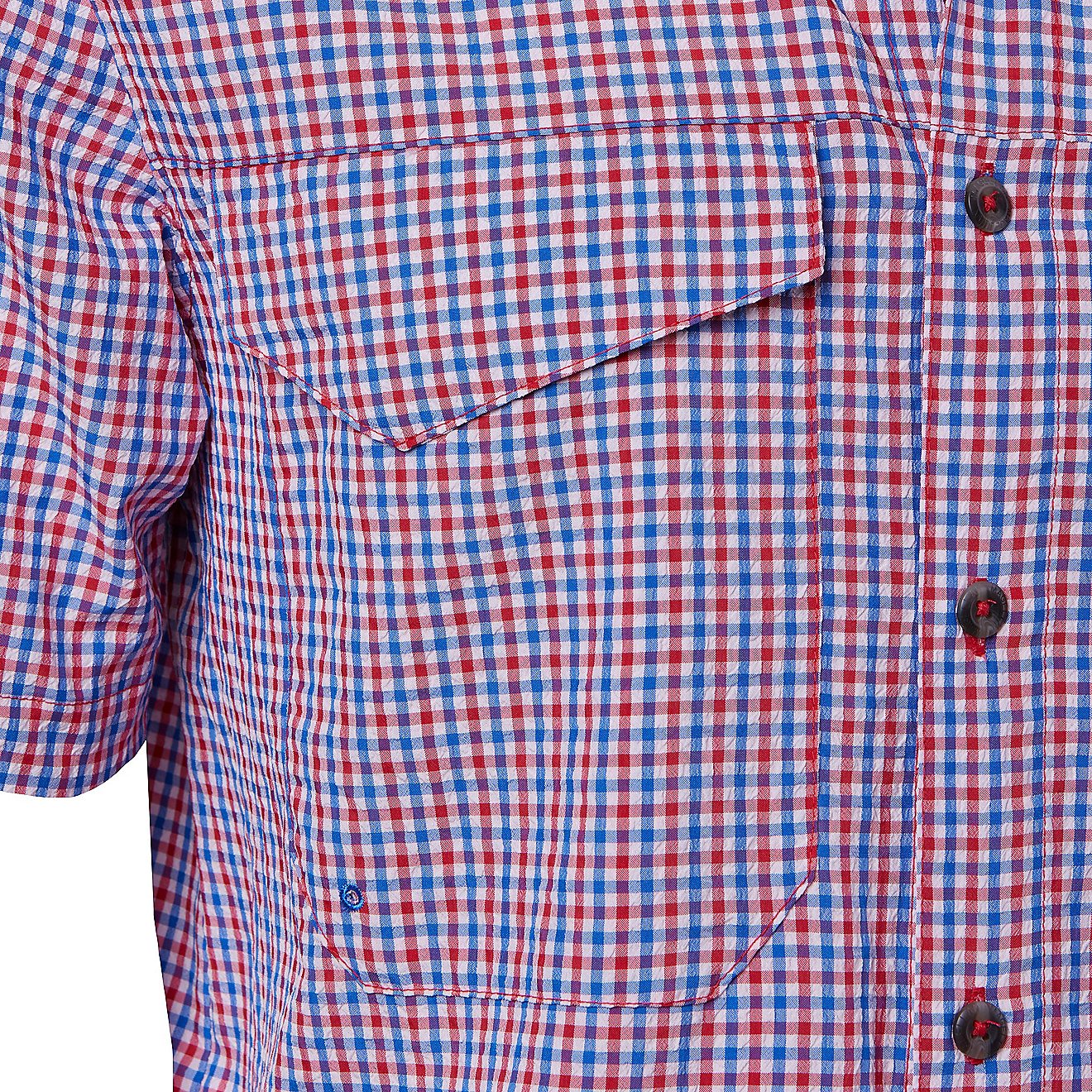 Magellan Outdoors Men's Southern Summer Seersucker Plaid Short Sleeve Shirt                                                      - view number 4