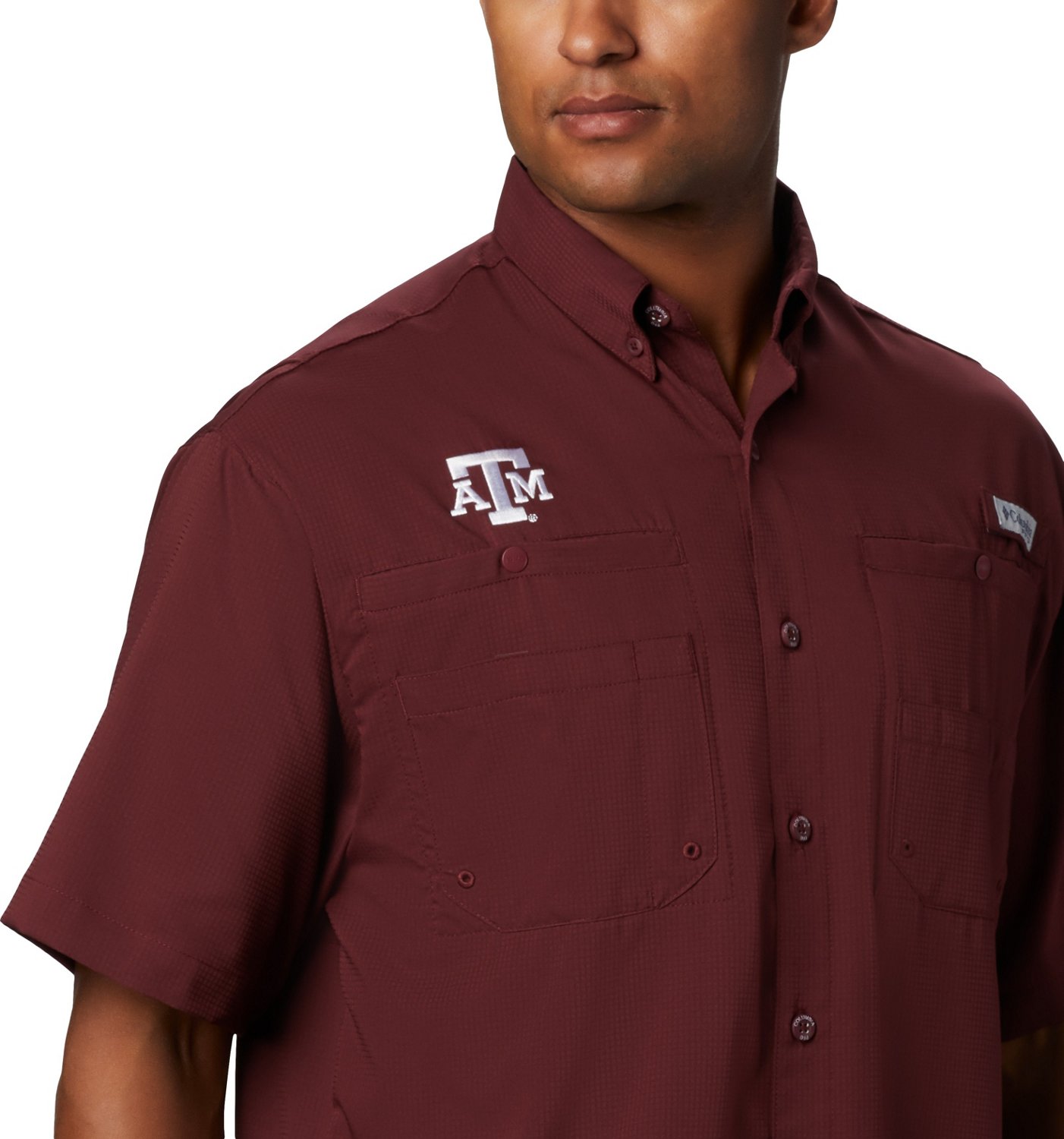 Texas A&M Corps of Cadets Short Sleeve Fishing Shirt Any Logo -  Canada