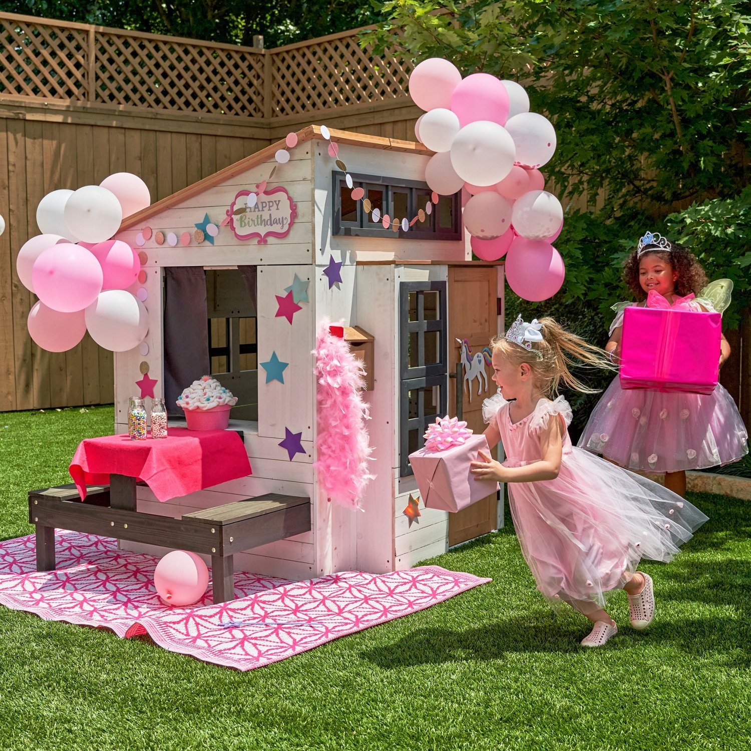 KidKraft Modern Outdoor Playhouse Academy