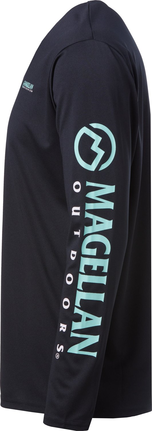 Magellan Outdoors Men's Casting Crew Long Sleeve Fishing Shirt Academy