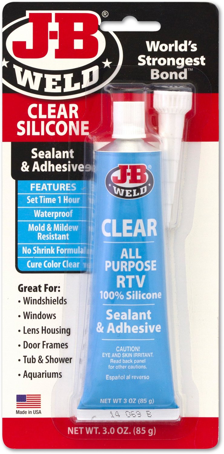 J-B WELD Clear Silicone 3 oz Adhesive Sealant                                                                                    - view number 2