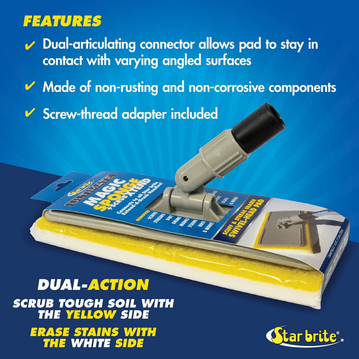 Star brite Ultimate Magic Xtend Sponge + Scrub Eraser - view number 5