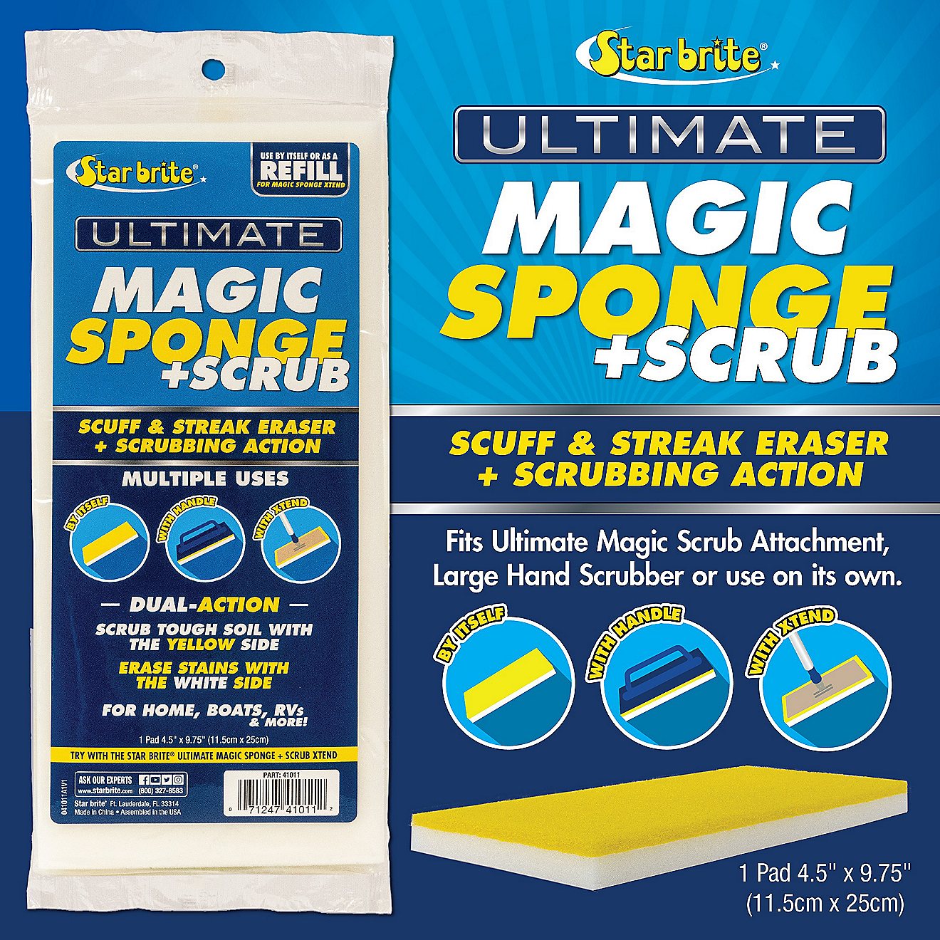 Star brite Ultimate Magic Sponge + Scrub Eraser                                                                                  - view number 4