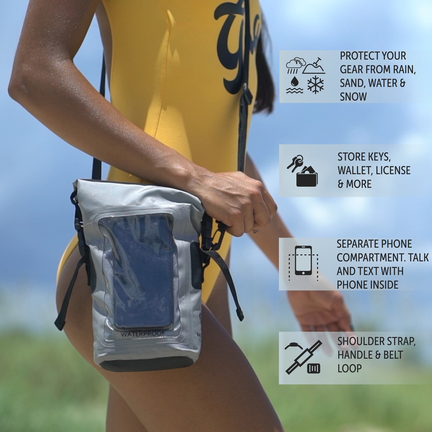 geckobrands Waterproof Phone Tote                                                                                                - view number 4