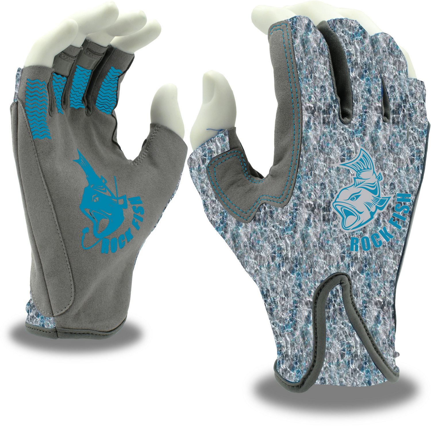 Cordova Rock Fish FP3993R All-Purpose Fishing Gloves with Latex Grip,  Durable, Machine Knit 13-Gauge Polyester, Salt & Fresh Water, One Pair