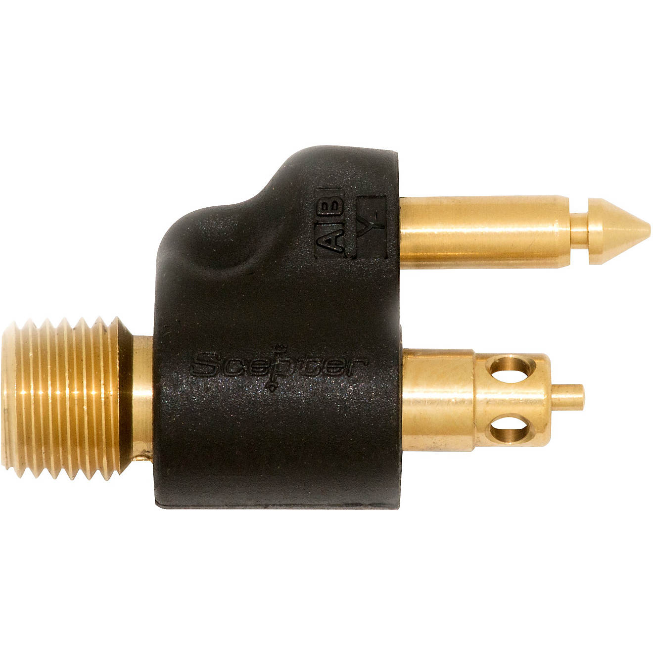 Scepter 1/4" NPT Brass Male Tank Connector                                                                                       - view number 1