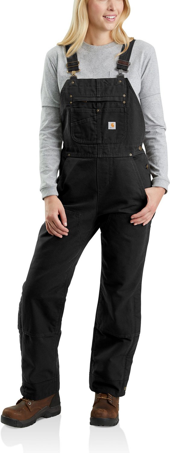 Carhartt Women's Quilt Lined Washed Duck Bib Overalls Academy