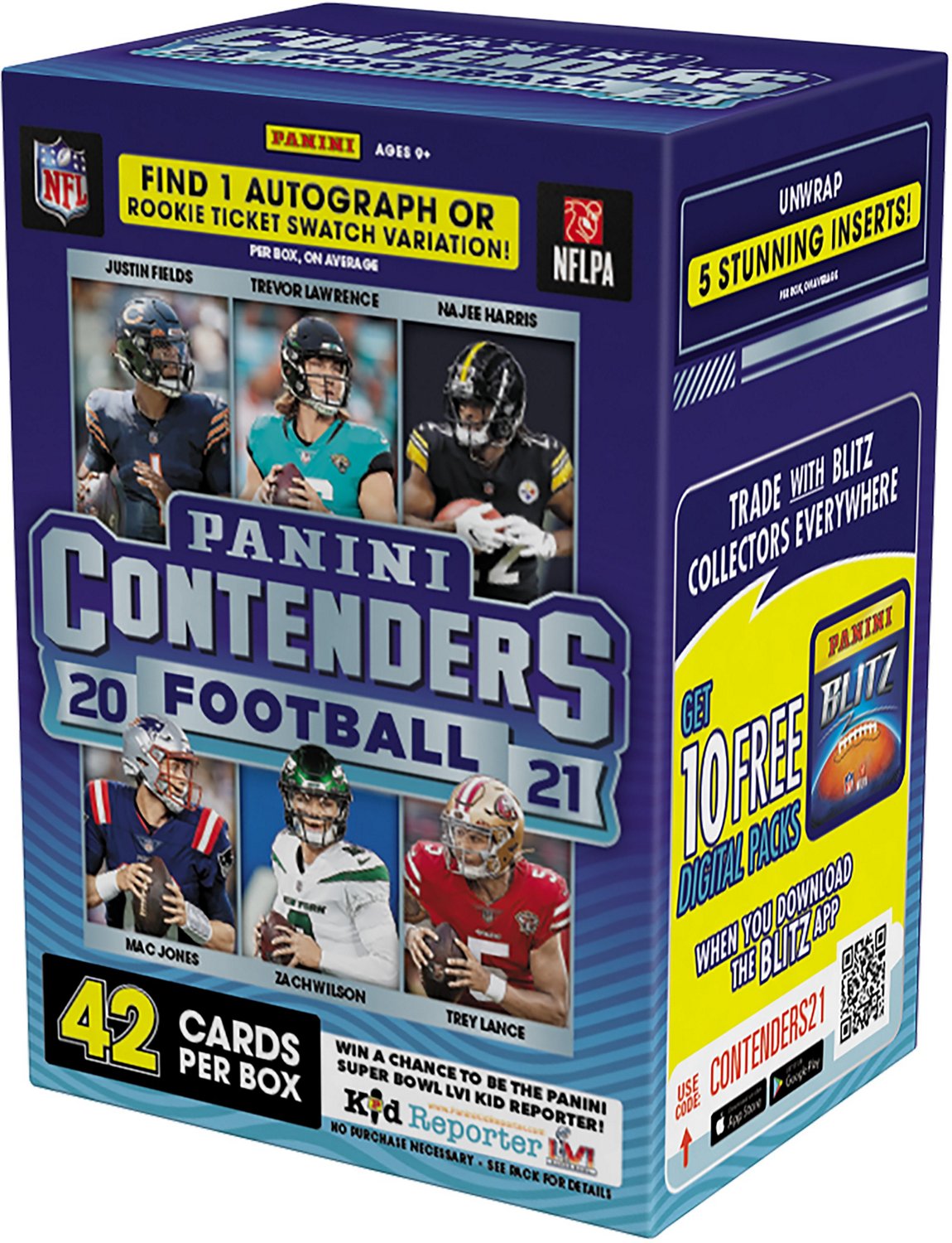 Panini Contenders Football Trading Cards Blaster Box Academy