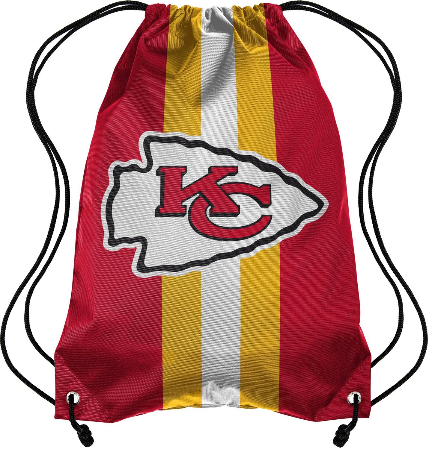FOCO Kansas City Chiefs Team Stripe Drawstring Backpack | Academy