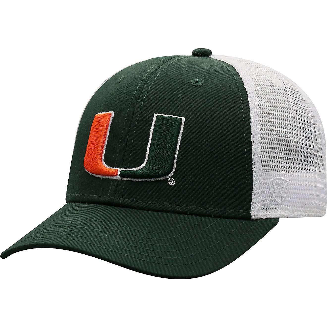 Top of the World University Of Miami BB 2 Tone Adjustable Cap                                                                    - view number 3