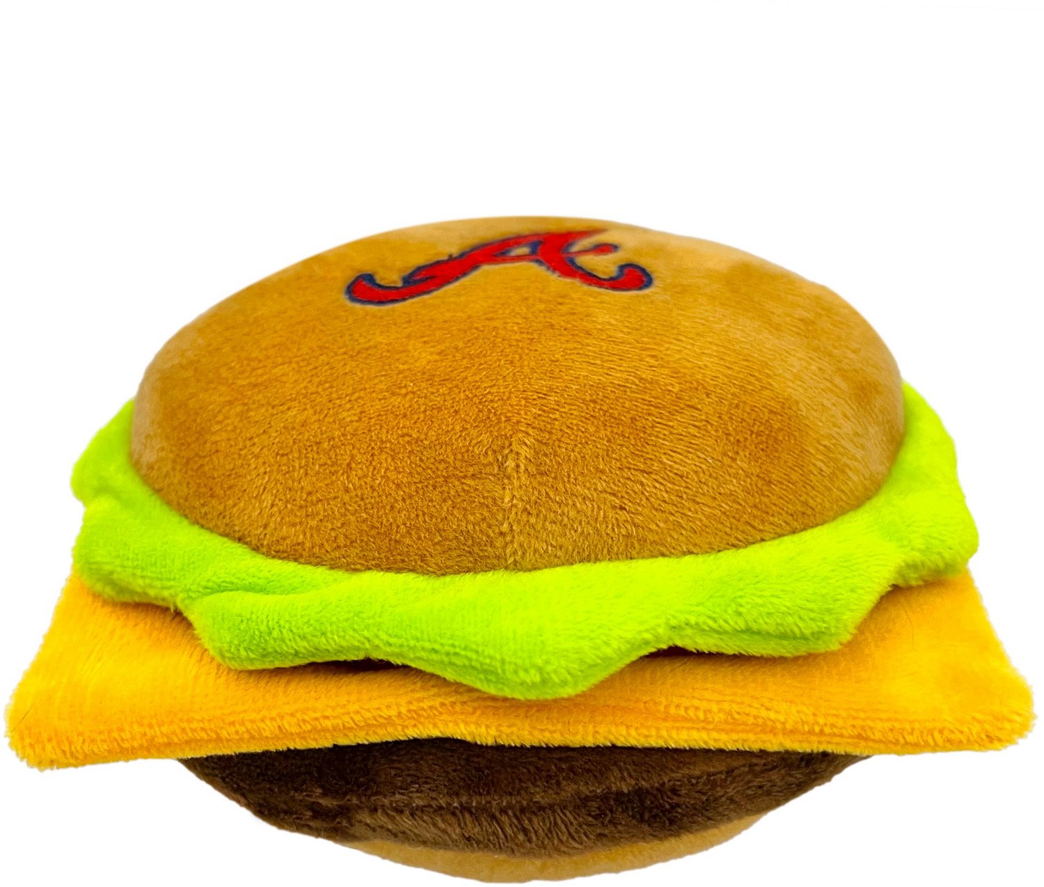 Pets First Atlanta Braves Hamburger Dog Toy Academy