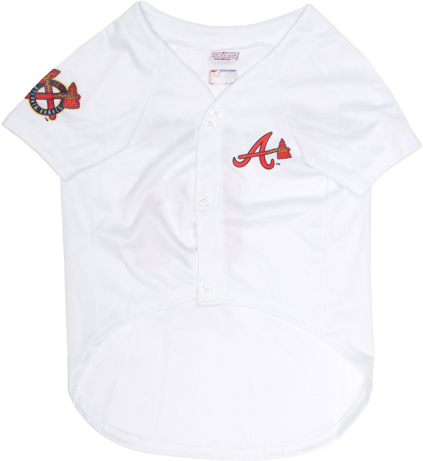 Pets First MLB Atlanta Braves Mesh Jersey for Dogs and Cats