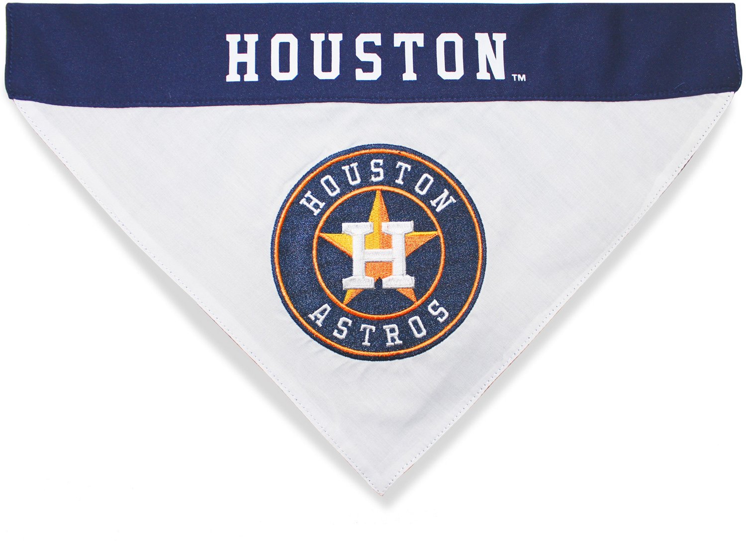  Astros Baseball Blue Pattern Dog Bandana No-Tie Slips