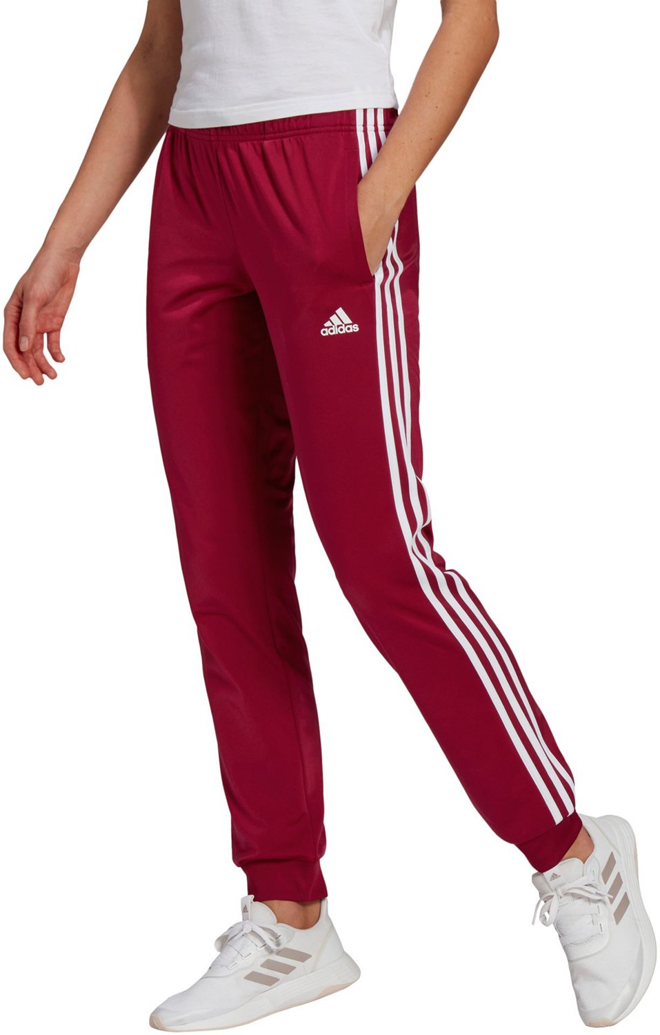 adidas Women's Warm-Up 3-Stripes Tricot Joggers