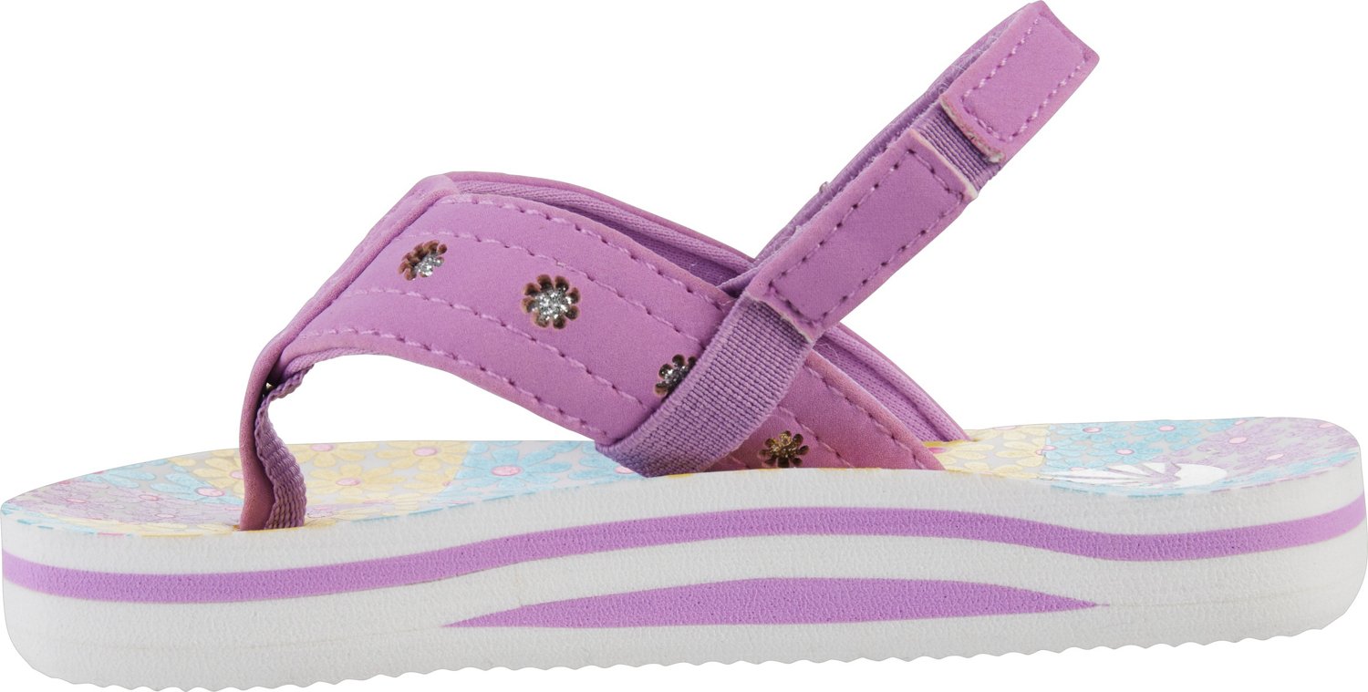 O’Rageous Toddler Girls' Floral Flip Flops Academy
