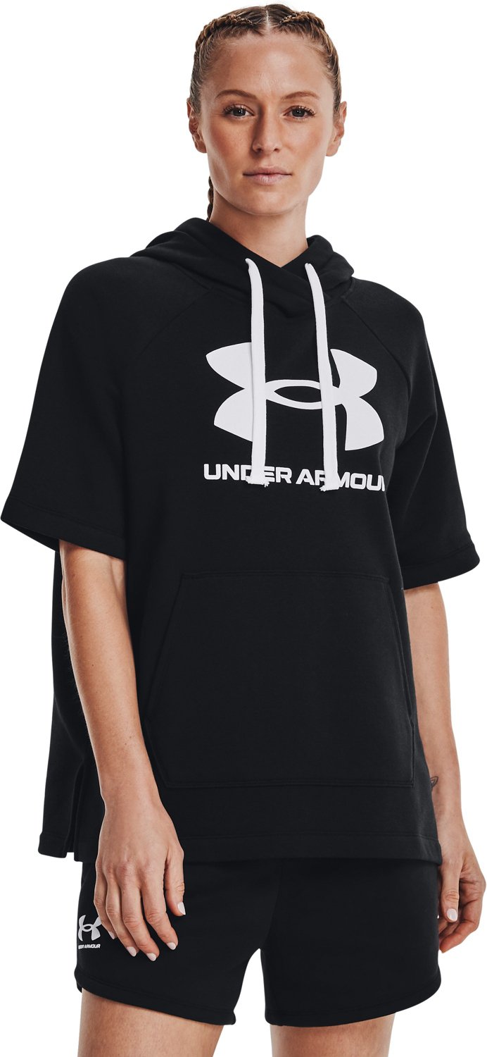 Under Armour Women's Rival Fleece Short Sleeve Hoodie