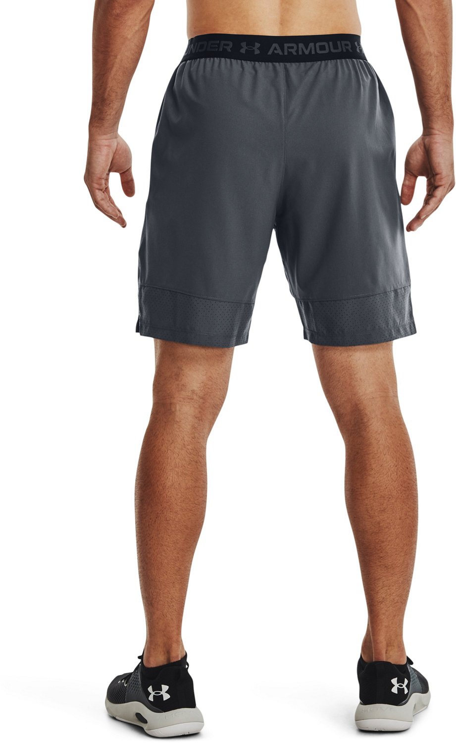NWT Men's Under Armour UA Vanish Woven Shorts 1351664-388 Silver MSRP $50