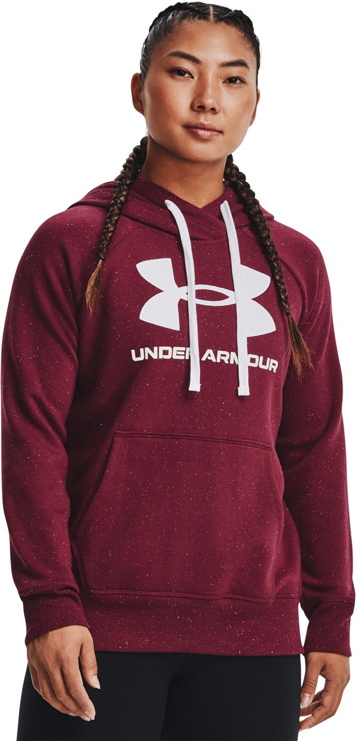 Under armour women's rival fleece best sale logo hoodie