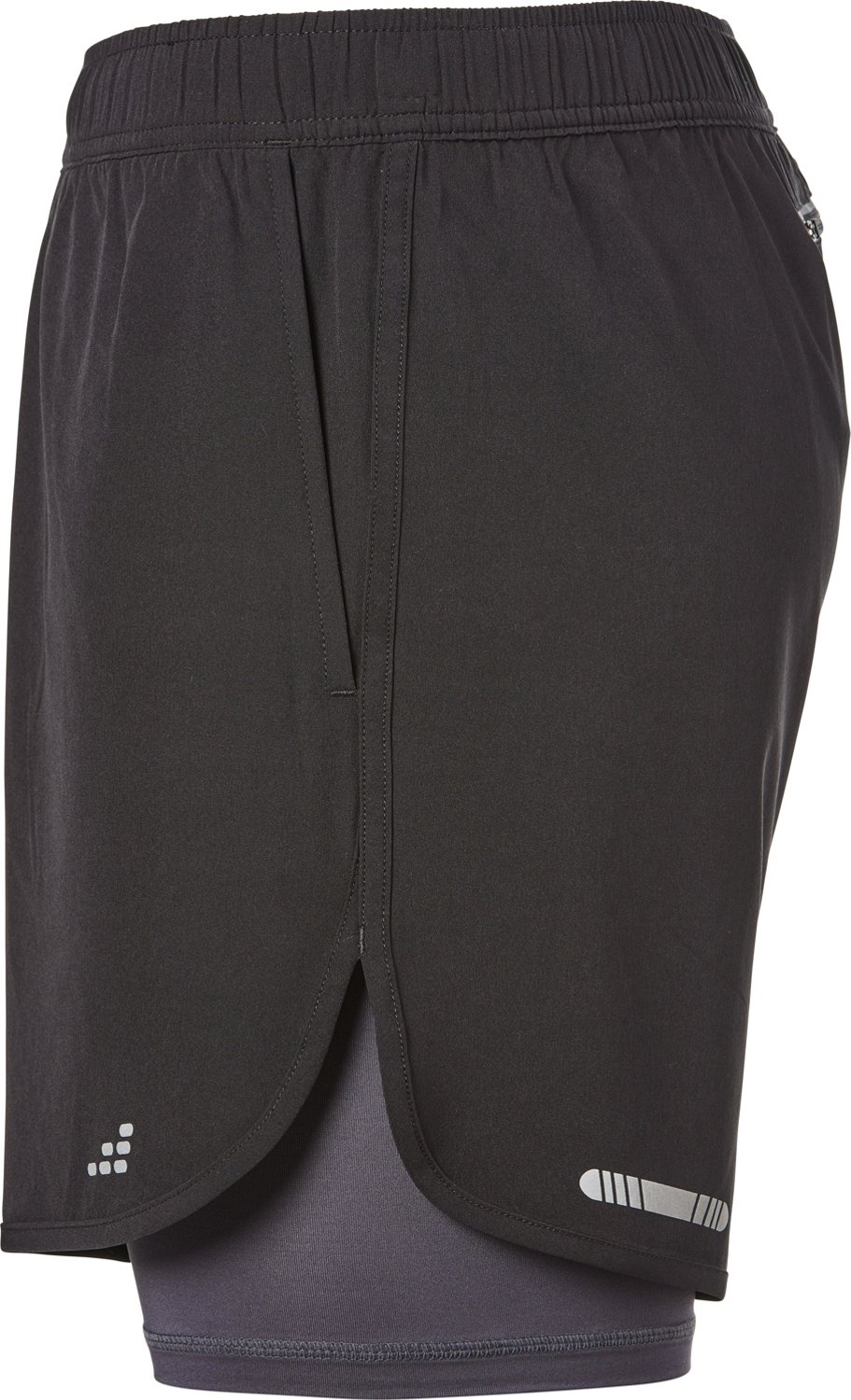 Acid Running 2-in-1 Shorts in Black - Sustainable Materials