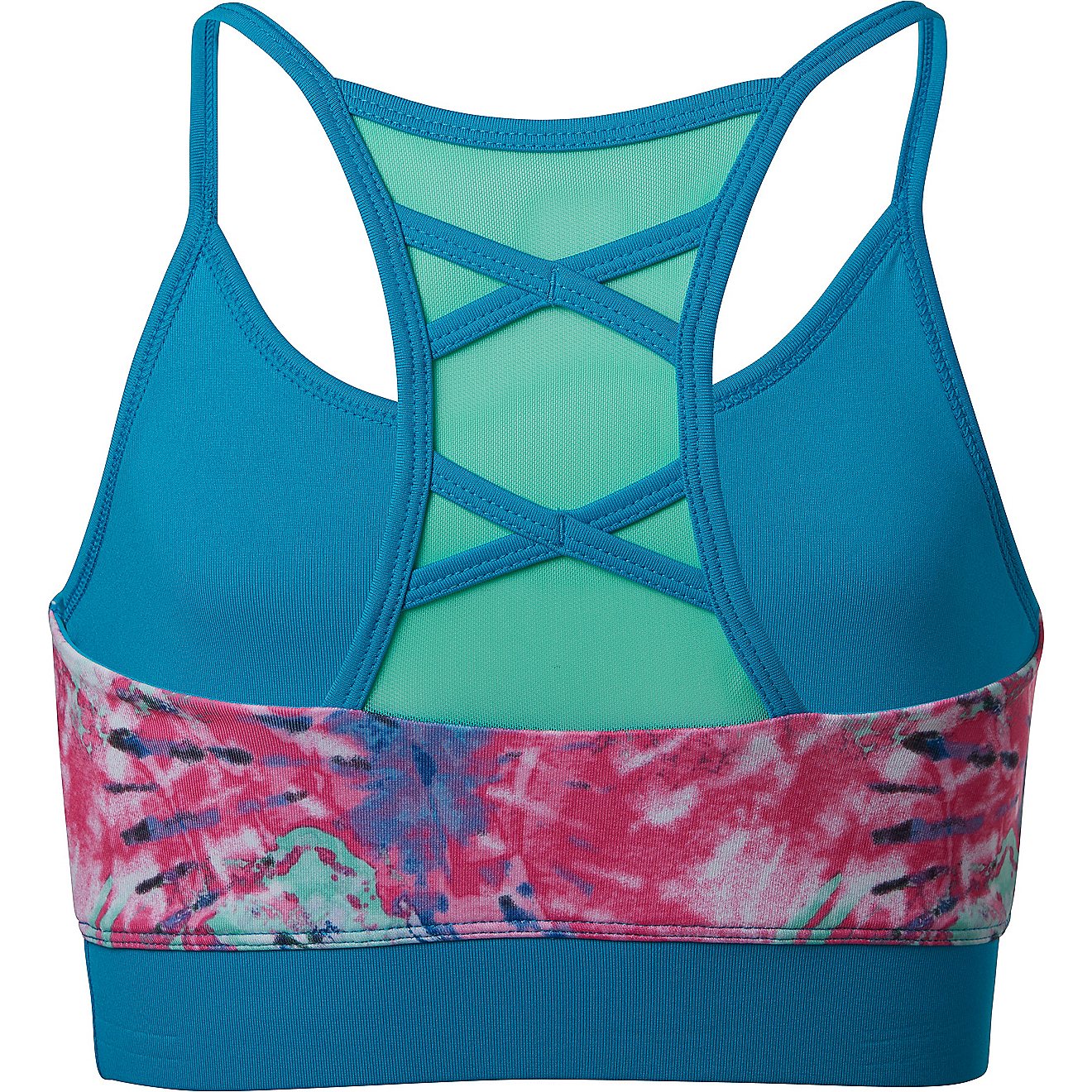 BCG Girls' Strappy Mesh Back Printed Sports Bra                                                                                  - view number 2