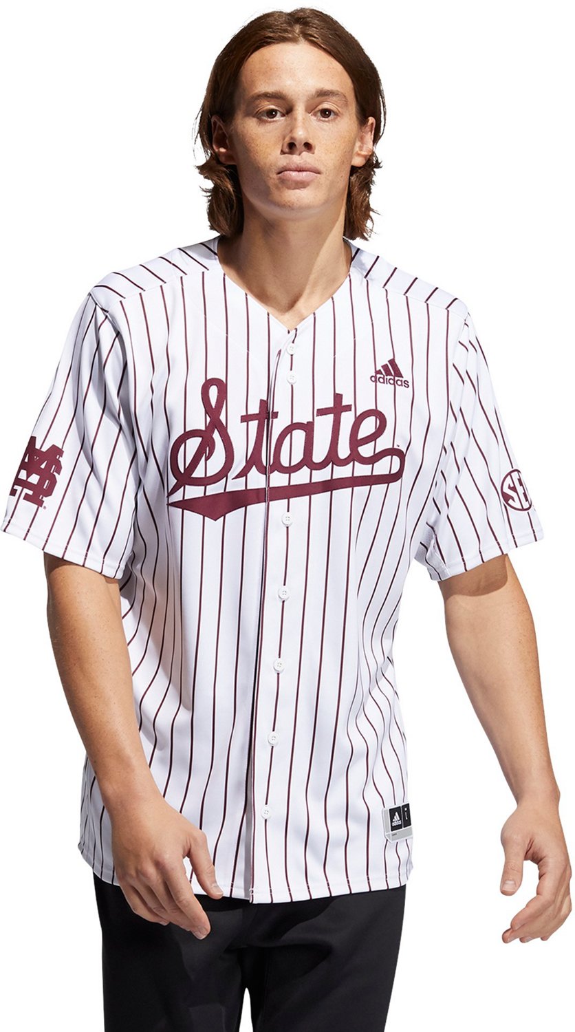 Mississippi state cheap pinstripe baseball jersey