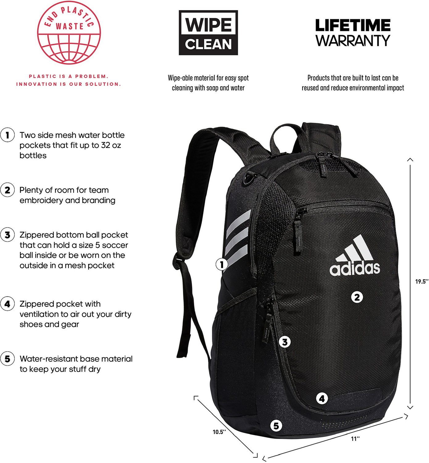 Academy sports 2024 adidas backpacks