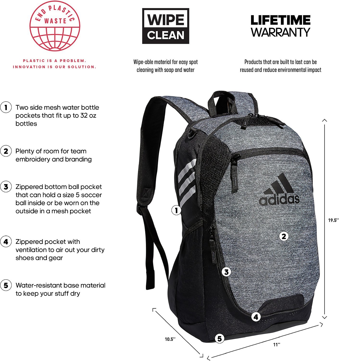 adidas Stadium Soccer Backpack                                                                                                   - view number 7