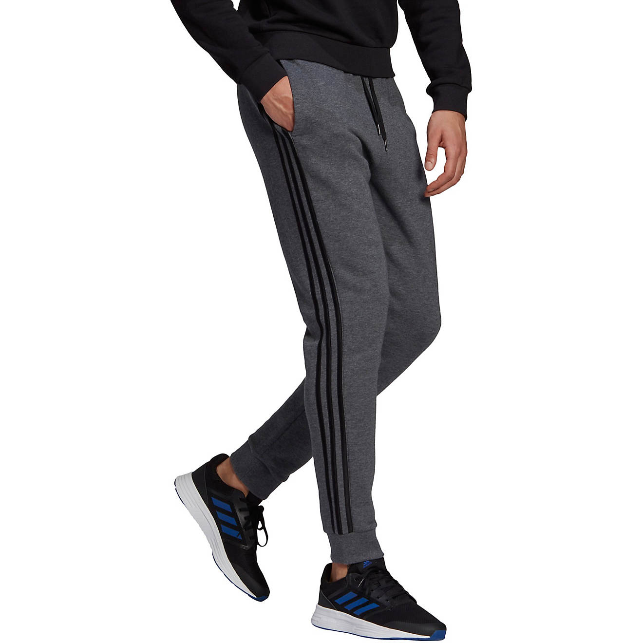 adidas Men's 3S Fleece Tapered Sweatpants | Academy
