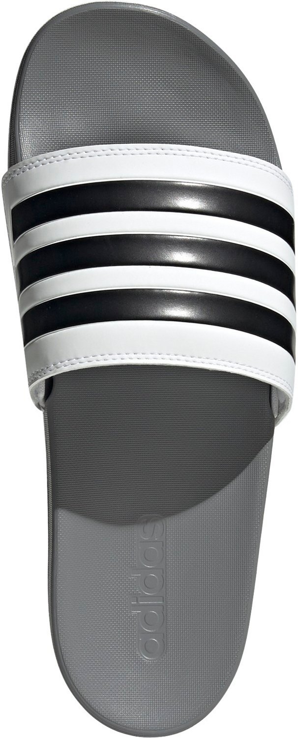 adidas Men's Adilette Cloudfoam Plus Swim Slides Academy
