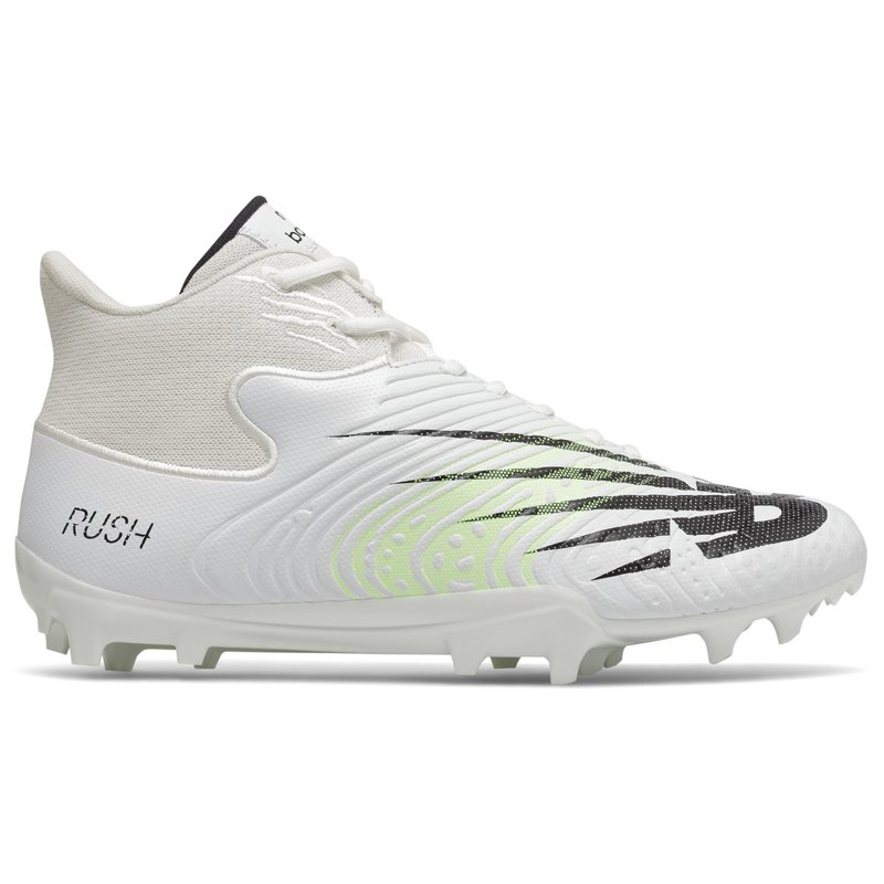 New Balance Men's RushV3 Mid Lacrosse Cleats White, 11 - Football at Academy Sports product image
