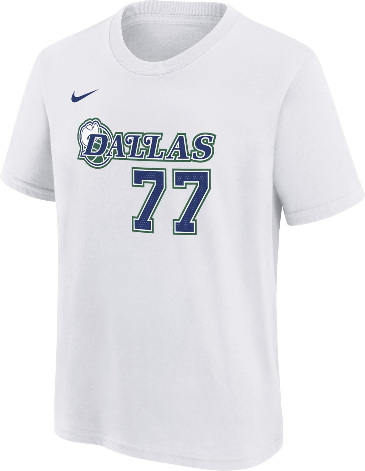 Nike Youth Dallas Mavericks Luka Doncic Essential Mixtape Name & Number shirt | Academy