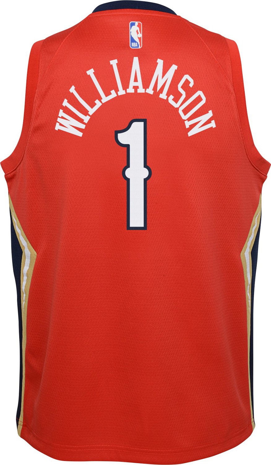Jordan Boys' New Orleans Pelicans Zion Williamson #1 Statement Swingman Jersey - view number 2